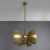 Eclipse Brass Dome Chandelier - Satin Brass
