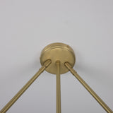 Eclipse Brass Dome Chandelier - Satin Brass