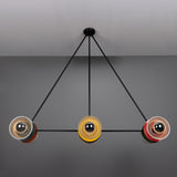 Eclipse Multicoloured Chandelier - Matte Black