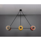 Eclipse Multicoloured Chandelier - Matte Black