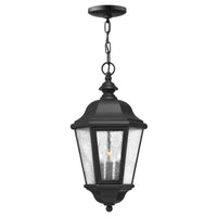 Edgewater Medium Hanging Lantern - Black - by Hinkley