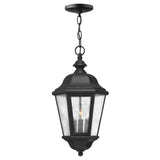 Edgewater Medium Hanging Lantern - Black - by Hinkley