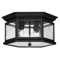 Edgewater Small Flush Mount - Black - by Hinkley