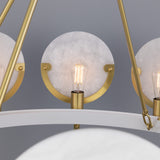Edinburgh Alabaster Chandelier - Satin Brass