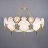 Edinburgh Alabaster Chandelier - Satin Brass