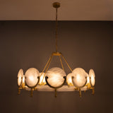 Edinburgh Alabaster Chandelier - Satin Brass