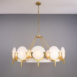 Edinburgh Alabaster Chandelier - Satin Brass