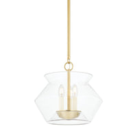 Edmonton Lantern - 3-Light - Aged Brass by Hudson Valley