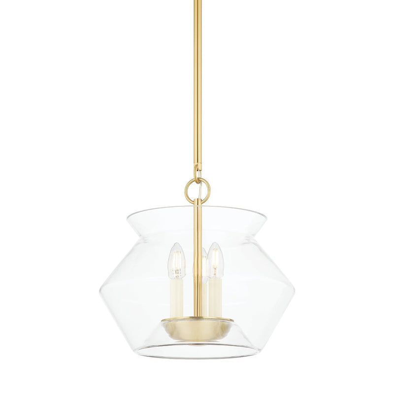 Edmonton Lantern - 3-Light - Aged Brass by Hudson Valley