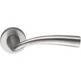 Edo Door Lever in Satin Chrome by Colombo Design