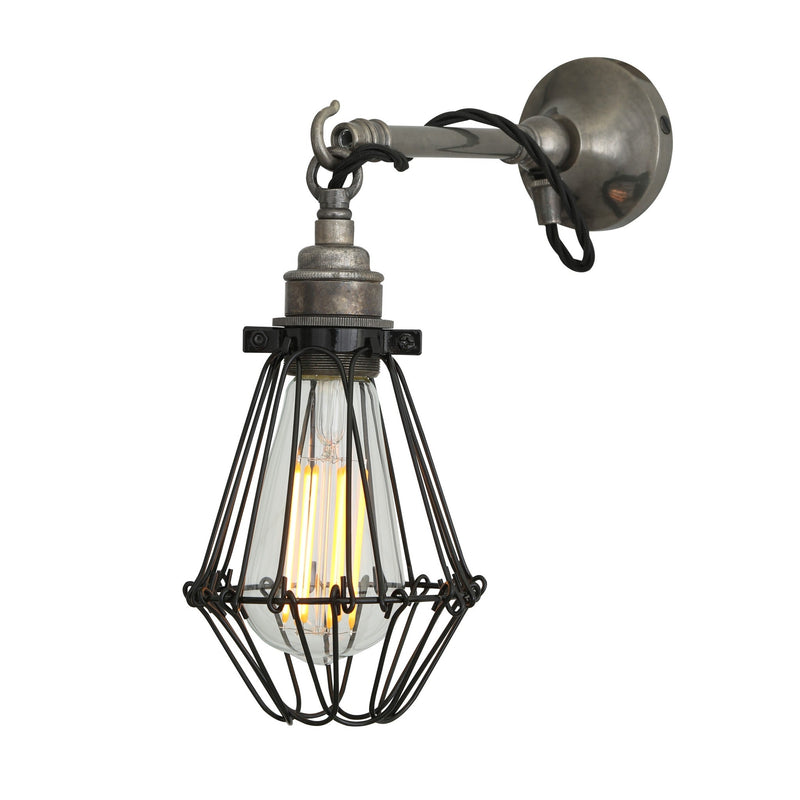 Edom Wall Light - Antique Silver