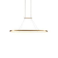 Eerie Pendant — 47 Inch, Antique Brass
