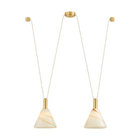 Eileen Linear Suspension - Aged Brass