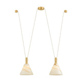 Eileen Linear Suspension - Aged Brass
