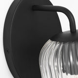 Eisele Small Wall Sconce Midnight Black By Generation Lighting - Detailed View1