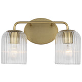 Eisele Vanity Light 2 Lights Satin Brass By Generation Lighting