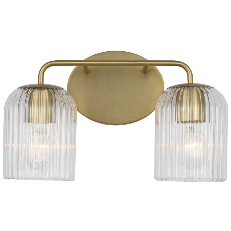 Eisele Vanity Light 2 Lights Satin Brass By Generation Lighting