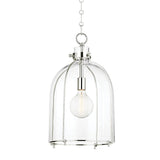 Eldridge Dome Pendant - Clear - Polished Nickel by Hudson Valley
