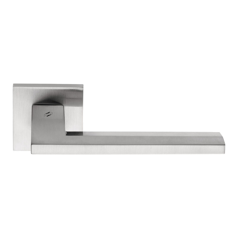 Electra Door Lever in Satin Chrome by Colombo Design