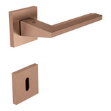 Electra Door Lever in Vintage Matte angled view by Colombo Design