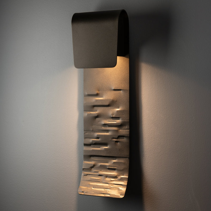 Element Outdoor Wall Sconce Coastal Oil Rubbed Bronze Medium By Hubbardton Forge Side View