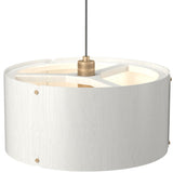 Element Round Pendant Medium Organic White By Accord