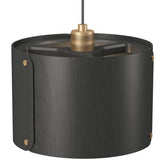 Element Round Pendant Small Organic Lead Grey By Accord