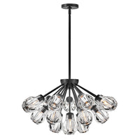 Elise Medium Convertible Chandelier - Black - by Fredrick Ramond