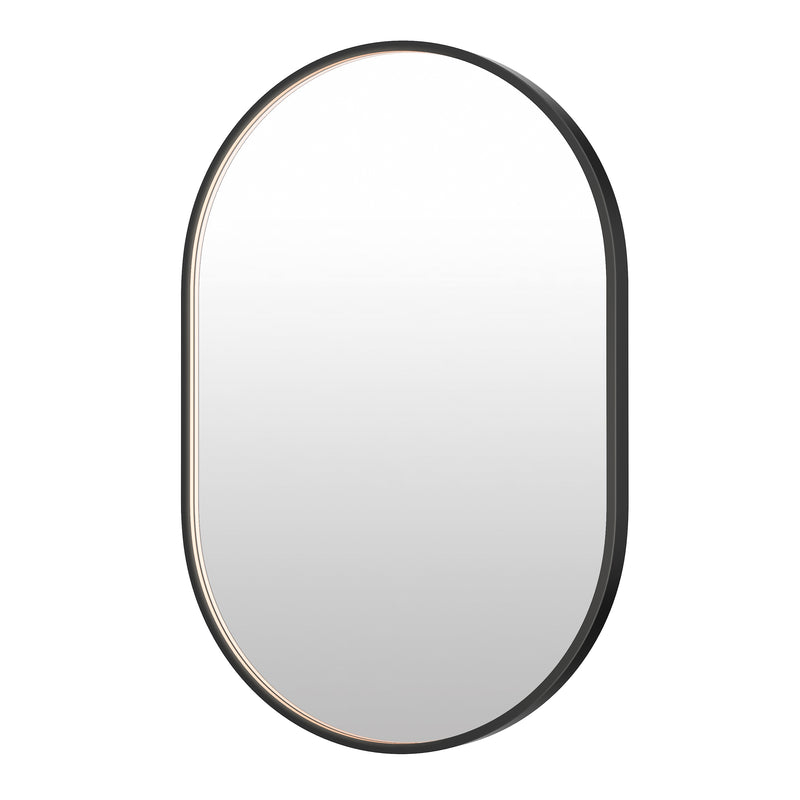 Elisse Oval LED Mirror by ET2 - Black
