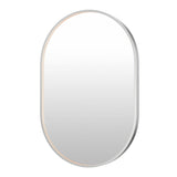 Elisse Oval LED Mirror by ET2 - Satin Nickel