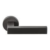 Elle Door Lever in Matte Graphite by Colombo Design