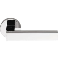 Elle Door Lever in Polished Chrome by Colombo Design