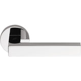 Elle Door Lever in Polished Chrome by Colombo Design