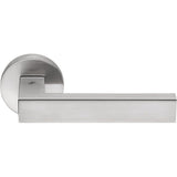 Elle Door Lever in Satin Chrome by Colombo Design