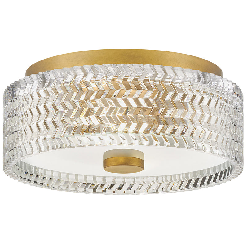 Elle Flush Mount Heritage Brass By Hinkley