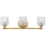 Elle Vanity Light 3 Lights Heritage Brass By Hinkley