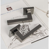 Ellesse Door Lever in Graphite lifestyle view by Colombo Design