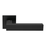 Ellesse Door Lever in Matte Black by Colombo Design