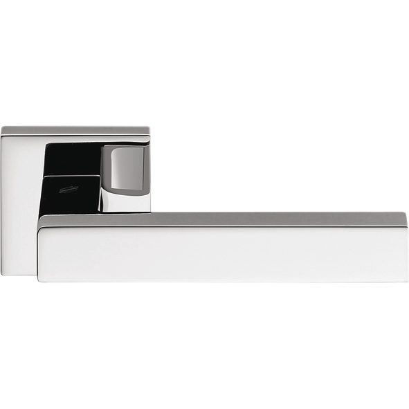 Ellesse Door Lever in Polished Chrome by Colombo Design