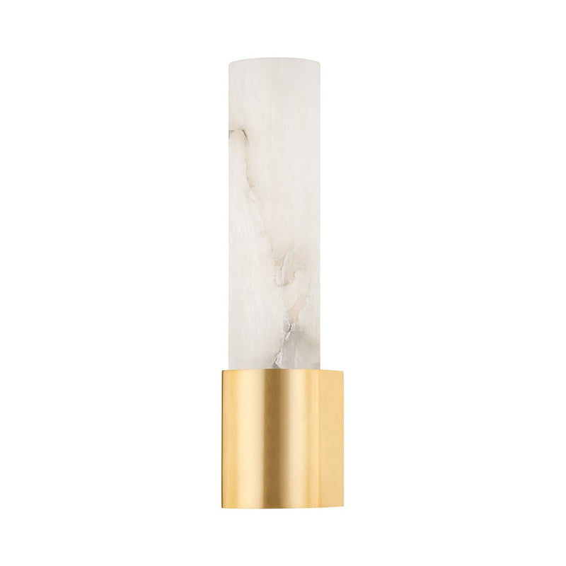 Ellington Bath and Vanity Light - 1-Light - Aged Brass by Hudson Valley