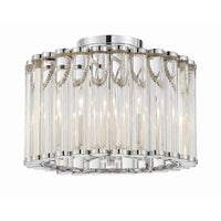 Elliot Semi-Flush Mount 15.25'' Polished Nickel