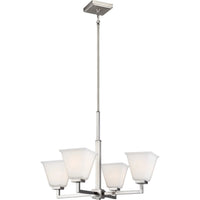 Ellis Harper Chandelier — 24.75 Inch, Brushed Nickel