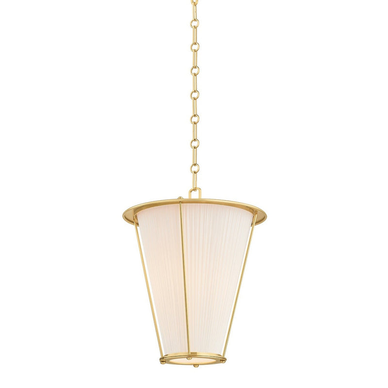 Ellsworth Lantern - 15 Inch - Aged Brass by Hudson Valley