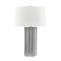 Elmer Table Lamp - Aged Brass with Ceramic Granite by Hudson Valley