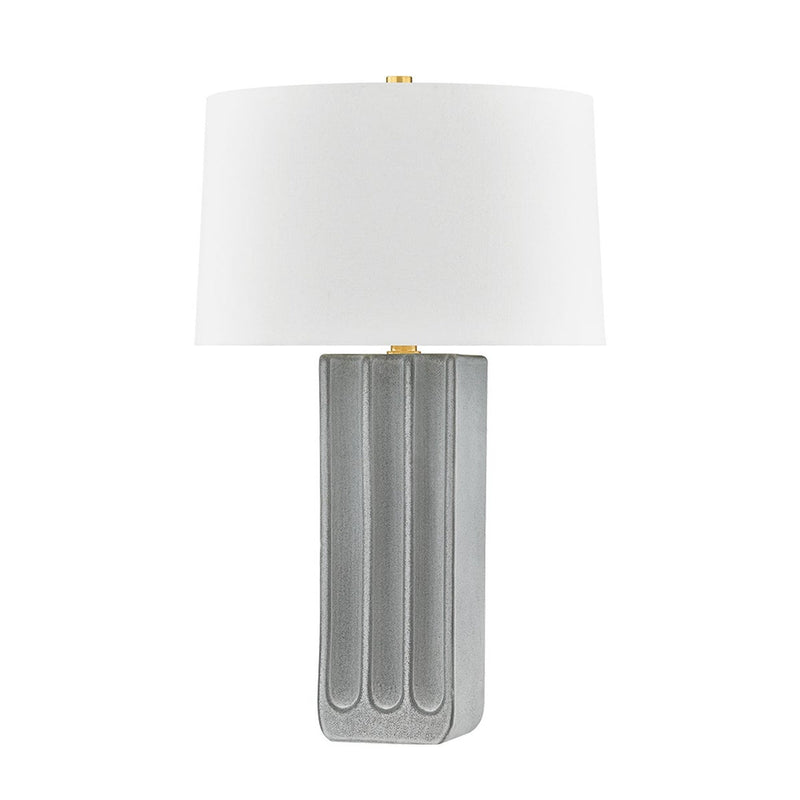 Elmer Table Lamp - Aged Brass with Ceramic Granite by Hudson Valley