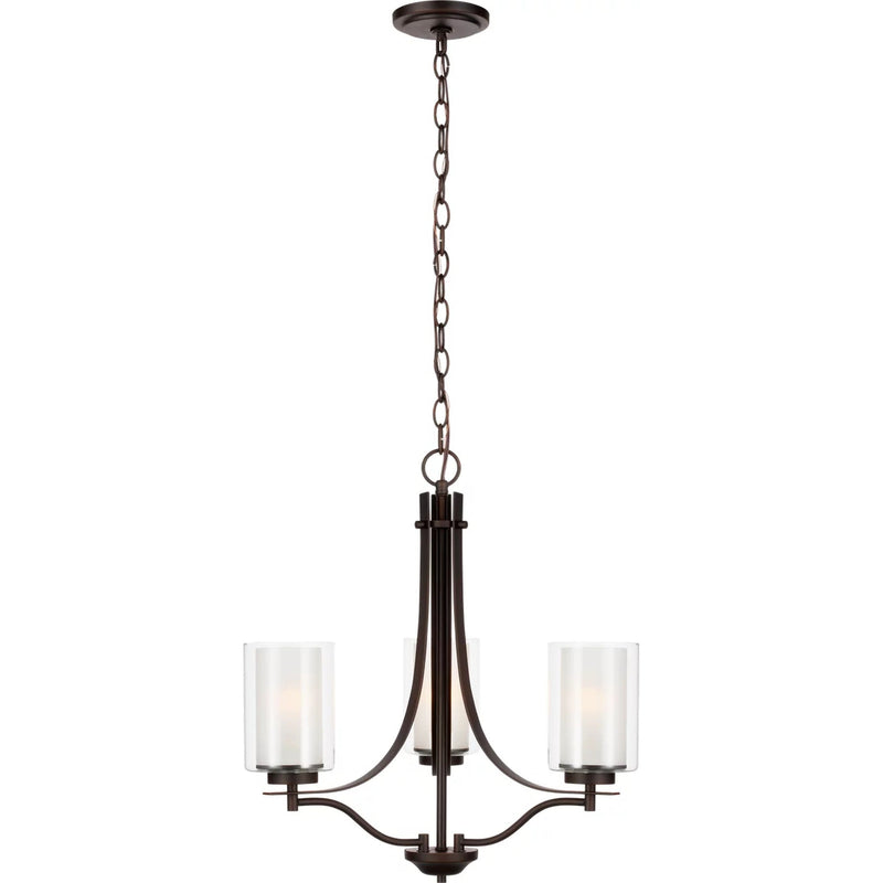 Elmwood Park Chandelier — 20.5 Inch, Bronze