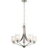 Elmwood Park Chandelier — 26 Inch, Brushed Nickel