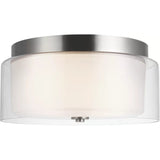 Elmwood Park Flushmount — Brushed Nickel