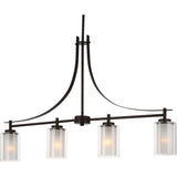 Elmwood Park Linear Chandelier — Bronze