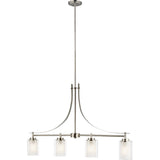 Elmwood Park Linear Chandelier — Brushed Nickel